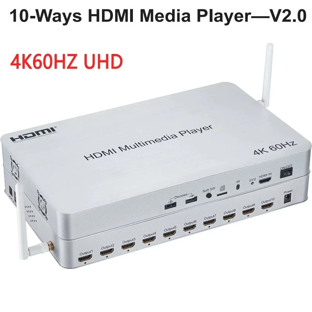 4K Media Player - Lecteur multimédia HDMI 4K 60Hz 10