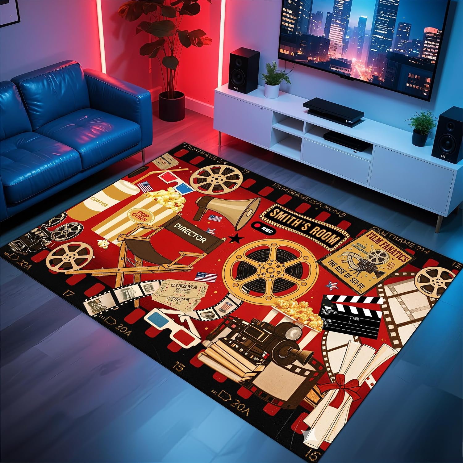 Home Cinema Flooring - Tapis sur mesure à thème cinéma,