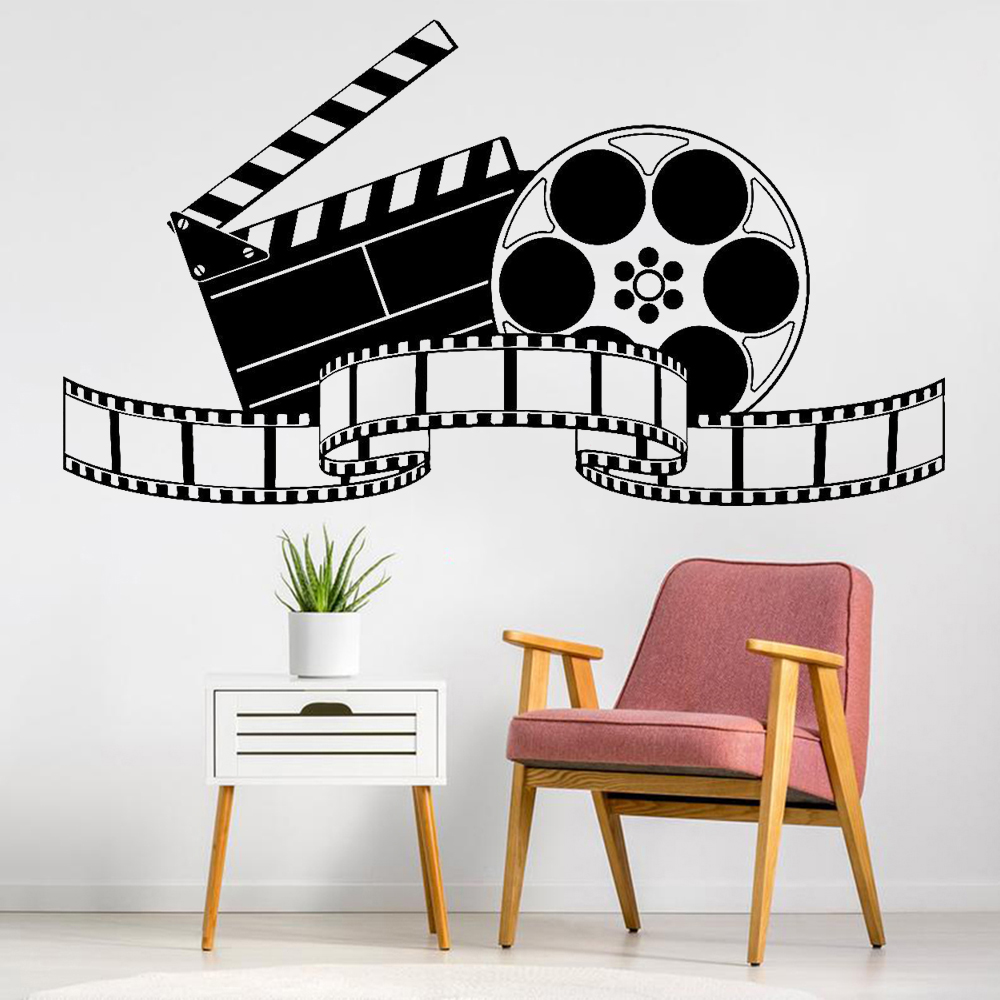 Home Cinema Flooring - Autocollant mural vintage en vinyle, film
