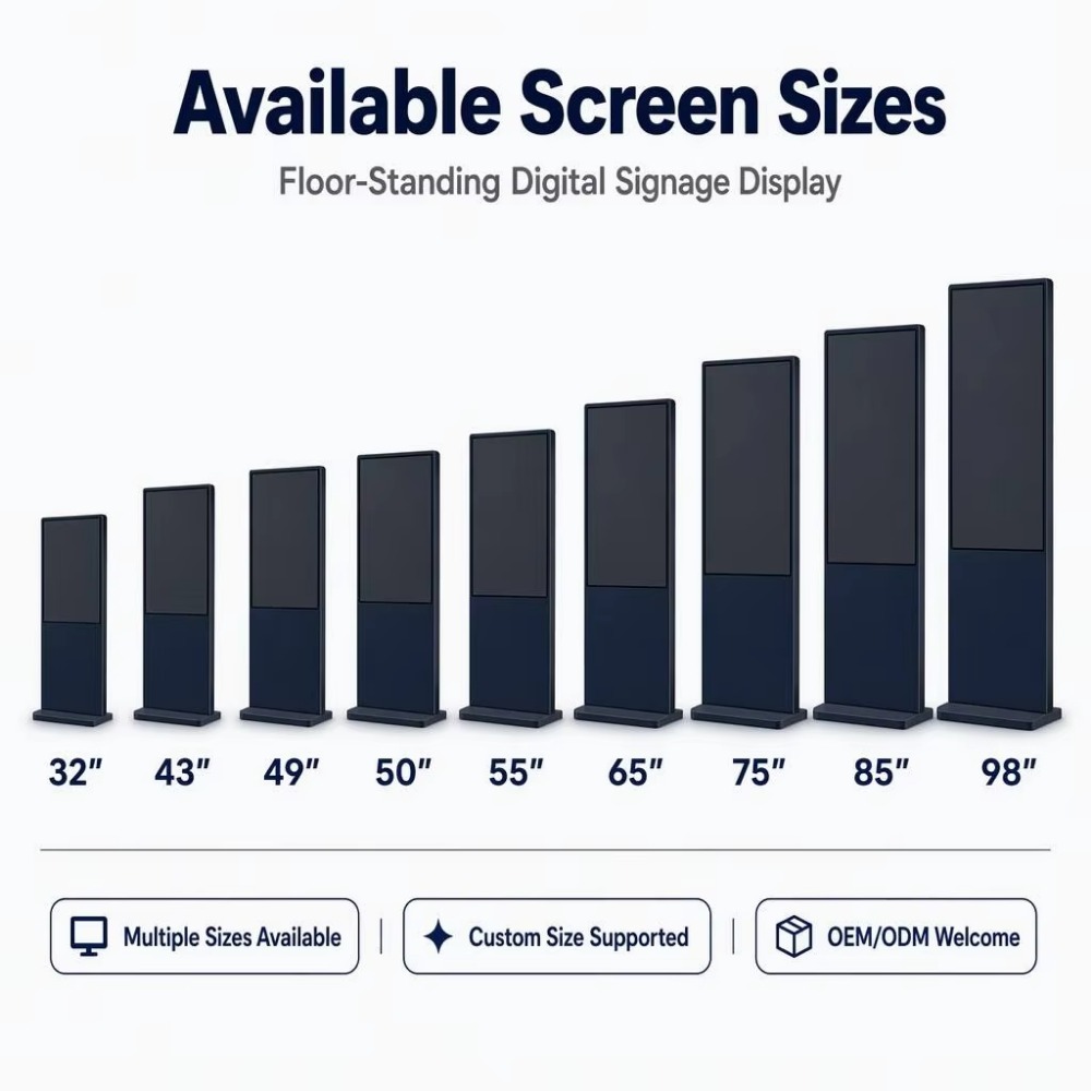 4K Media Player - Totem publicitaire numérique double face sur