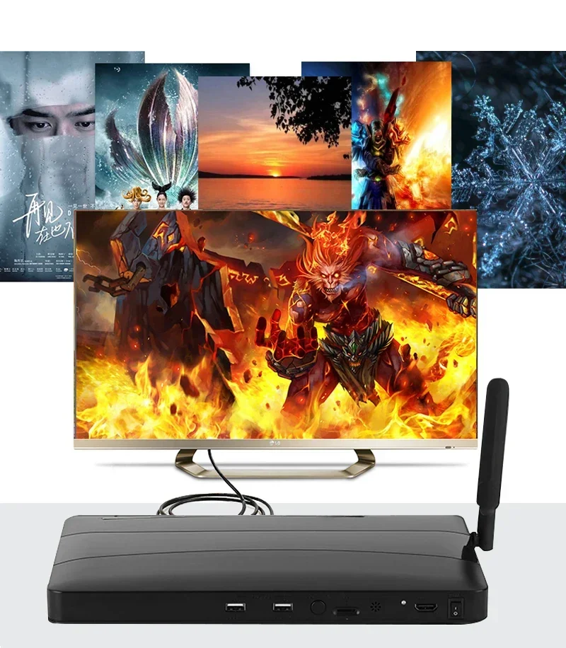 4K Media Player - Boîtier de streamer vidéo 4K 1080p,