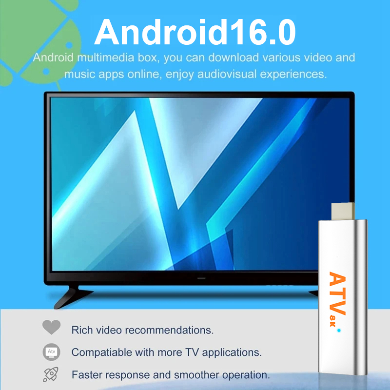 Q15 Android 16 TV Stick H313,  - Home Cinema Quad avis et prix