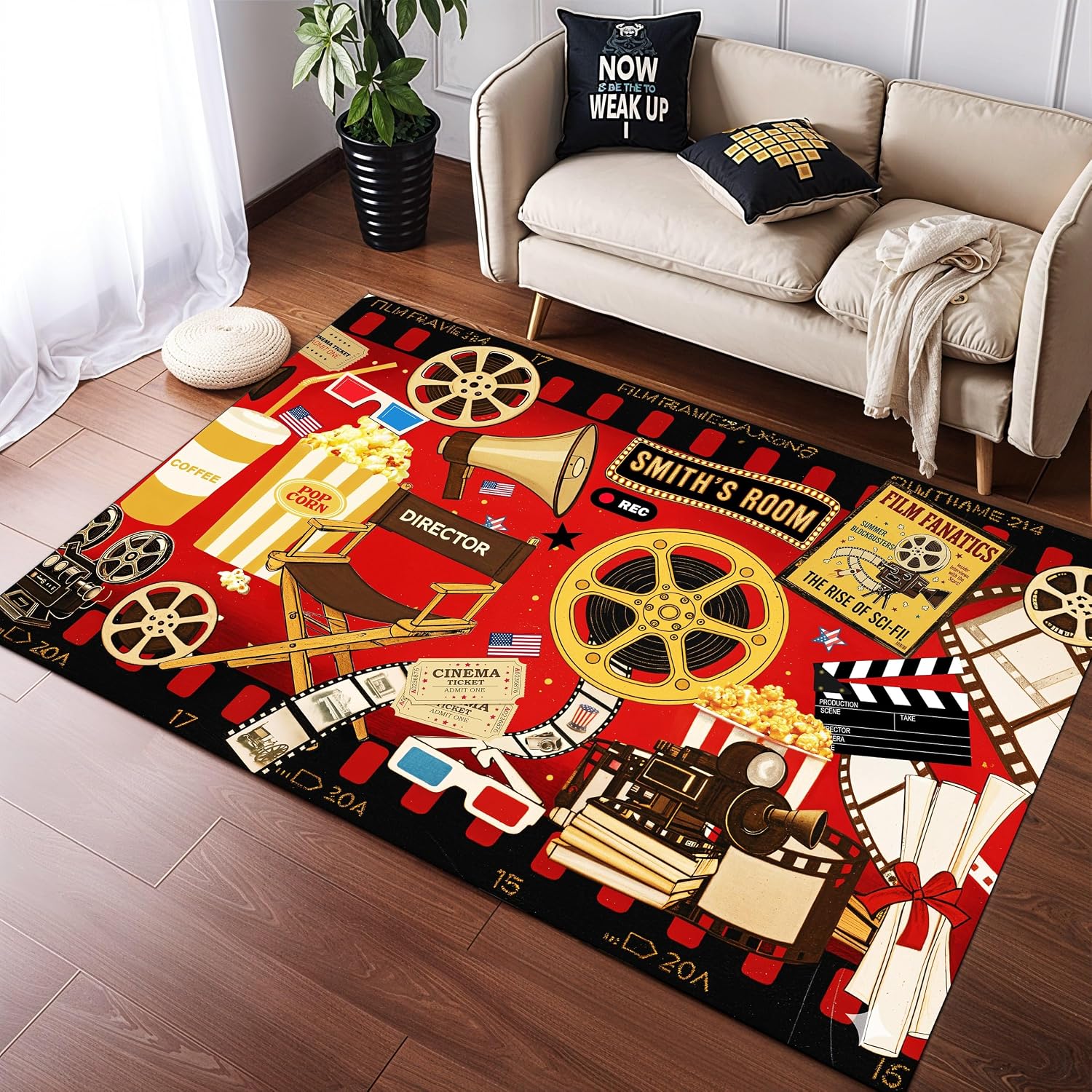 Tapis sur mesure à thème ciném - Home Cinema Flooring avis et prix