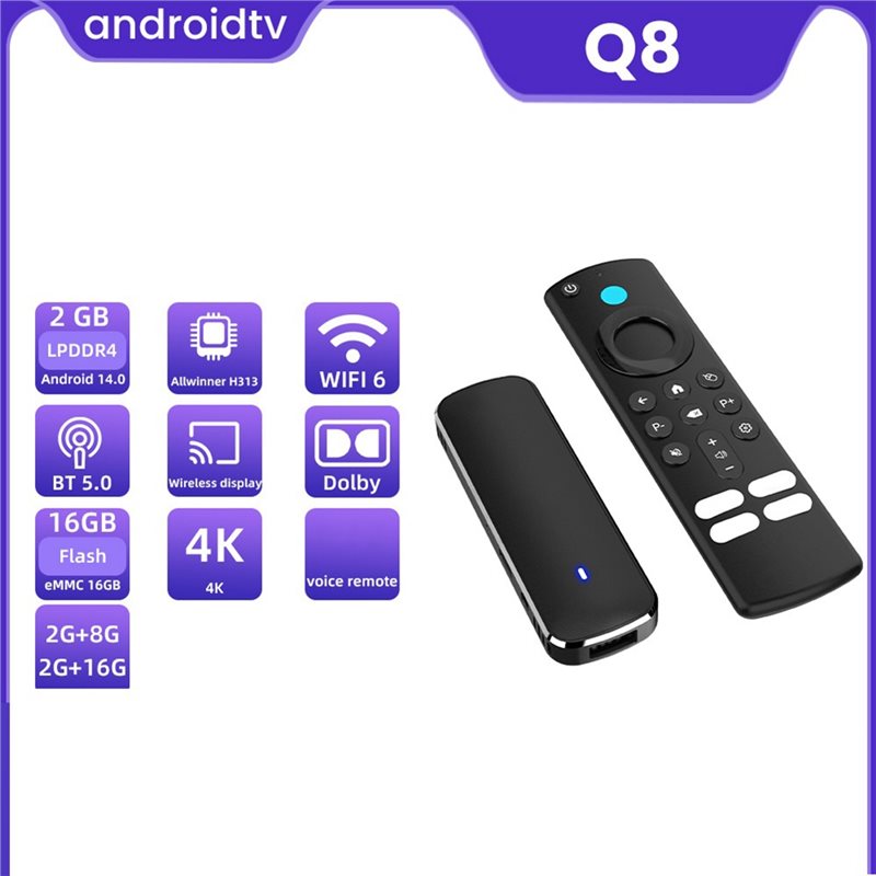 Meilleur stick TV Q8 Android 1 - 4K Media Player avis et prix
