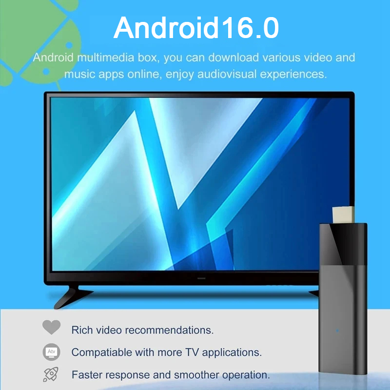 Clé TV intelligente Android 16 - 4K Media Player avis et prix