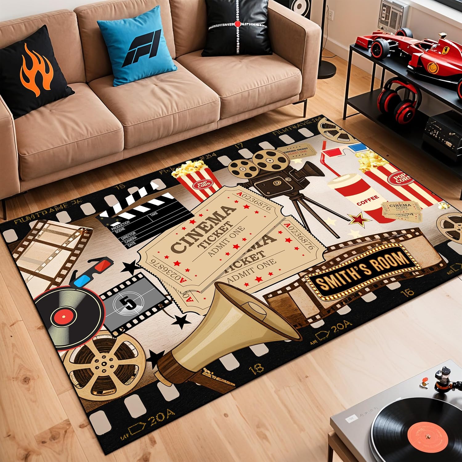 Tapis de cinéma personnalisé a - Home Cinema Flooring avis et prix