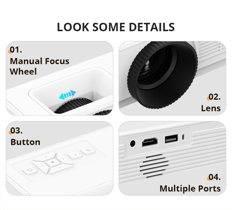 Mini projecteur intelligent 72 - Home Cinema Quad avis et prix