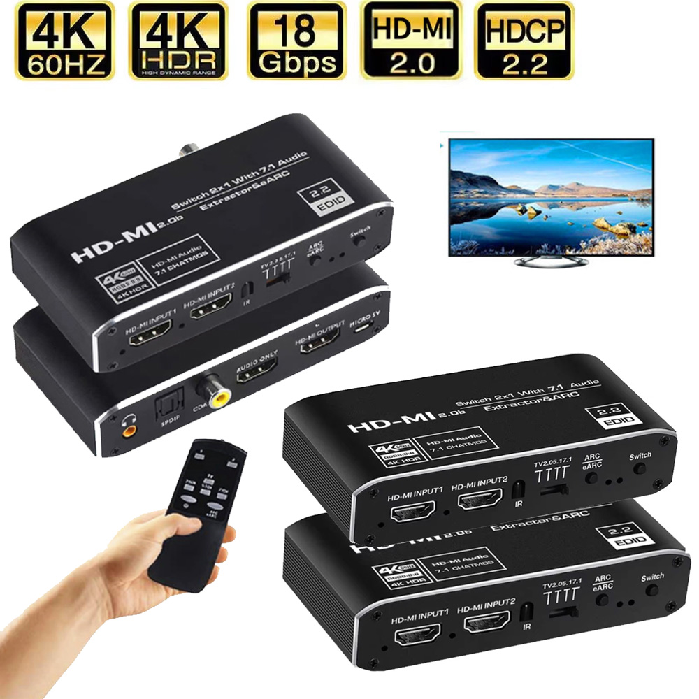 Extracteur Audio eARC 2x1, com - Home Cinema Hdmi avis et prix
