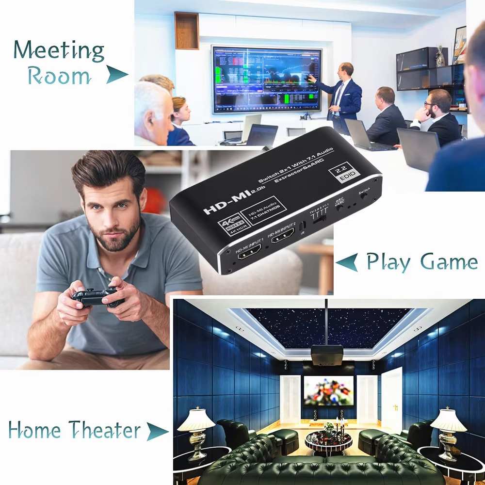 Extracteur Audio eARC 2x1, com - Home Cinema Hdmi avis et prix