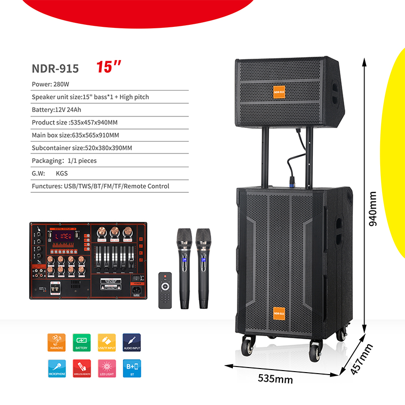 NDR915 200W Subwoofer actif sa - Home Cinema Portable avis et prix